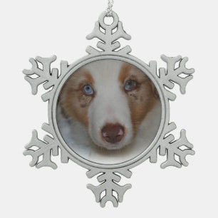 Australian Shepherd Snowflake Ornament