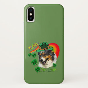 Australian Shepherd St Patricks iPhone X Case