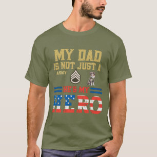 Australian Shepherd Staff Sergeant Dad T-Shirt