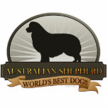Australian Shepherd Standing Photo Sculpture<br><div class="desc">Despite its name, the breed did not originate in Australia. They acquired their name because of association with Basque sheepherders who came to the United States from Australia. While they continue to work as stock dogs and compete in herding trials, the breed has earned recognition in other roles due to...</div>