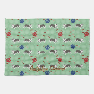 Australian Shepherd Tea Towel