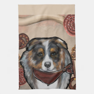  AUSTRALIAN SHEPHERD TEA TOWEL