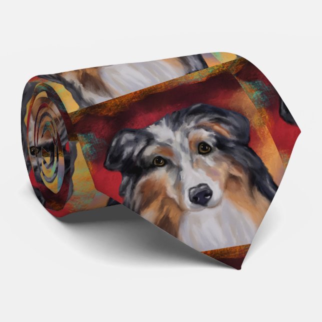 AUSTRALIAN SHEPHERD     TIE (Rolled)