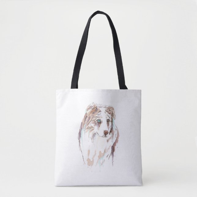 Australian Shepherd Tote Bag (Front)