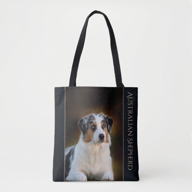 Australian Shepherd Tote Bag (Front)
