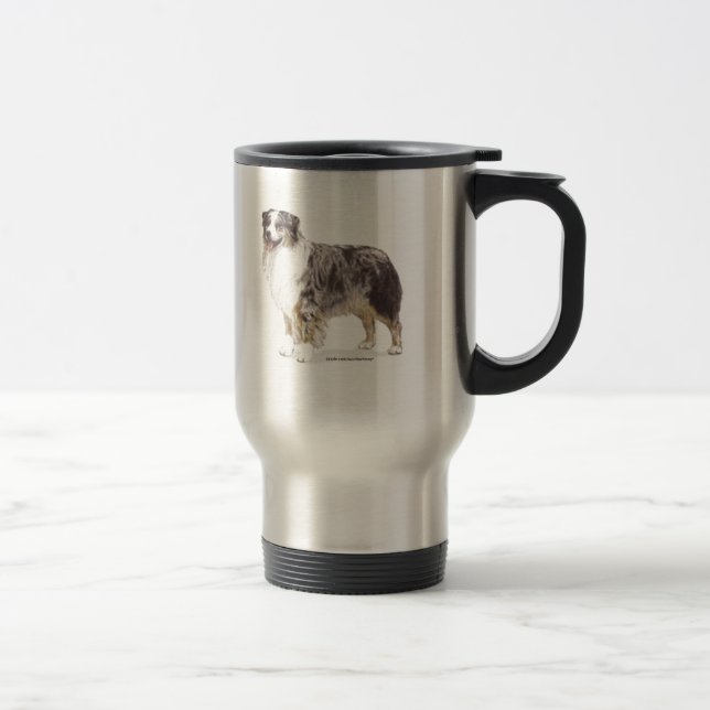 Australian Shepherd Travel Mug (Right)