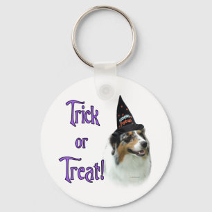 Australian Shepherd Trick Key Ring