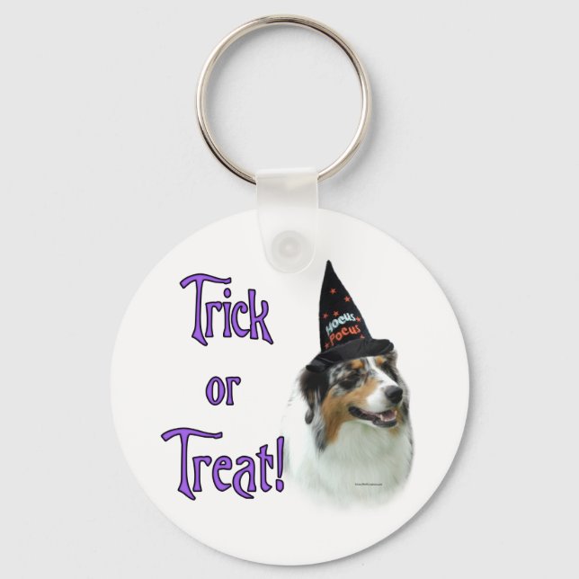 Australian Shepherd Trick Key Ring (Front)