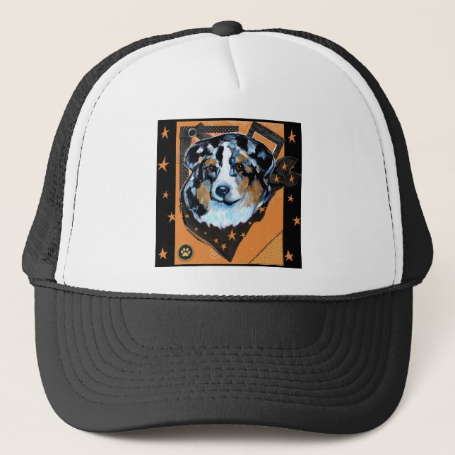 AUSTRALIAN SHEPHERD TRUCKER HAT (Front)