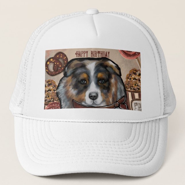  AUSTRALIAN SHEPHERD TRUCKER HAT (Front)