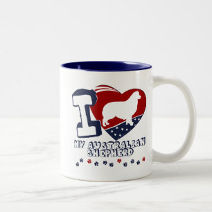 Australian Shepherd Two-Tone Coffee Mug