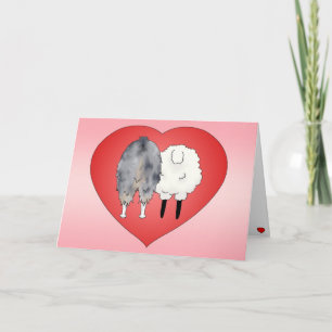 Australian Shepherd Valentine's Day Holiday Card