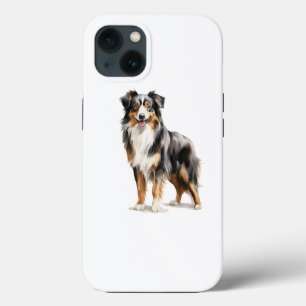 Australian Shepherd watercolor print Australian Sh iPhone 13 Case