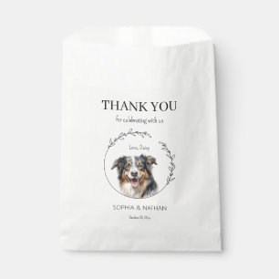 Australian Shepherd Wedding Thank You Favour Bag
