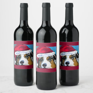 Australian Shepherd    Wine Label
