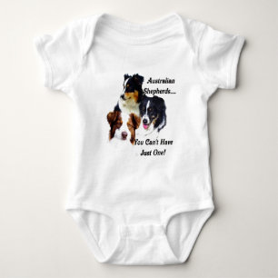 Australian shepherds baby bodysuit