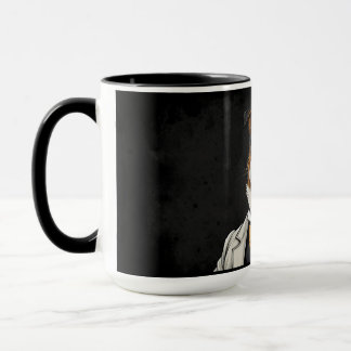 Australian shepherd's dog in suit mug