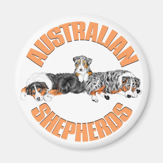Australian Shepherds Magnet (Front)