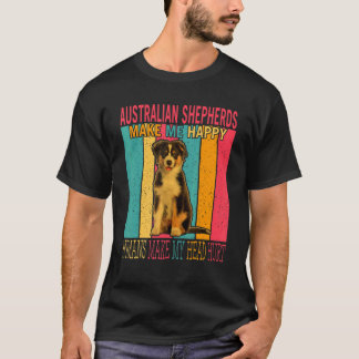 Australian Shepherds Make Happy Humans Make Head H T-Shirt