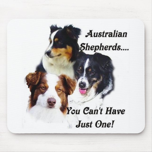 Australian shepherds mouse mat (Front)