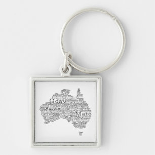 Australian slang map key ring
