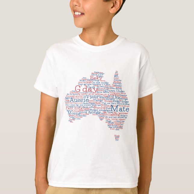 Australian slang map T-Shirt (Front)