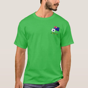 Australian Soccer Ball and Flag T-Shirt