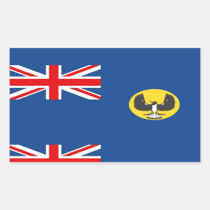 Australian South Australia Flag Rectangular Sticker