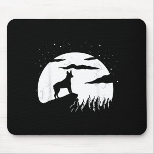 Australian Stumpy Tail Cattle Dog And Moon Mouse Mat