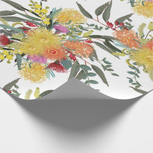 Australian Summer Bush Blooms Wrapping Paper