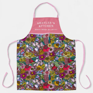 Australian Summer Wildflower Garden Apron