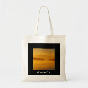 Australian sunrise tote bag