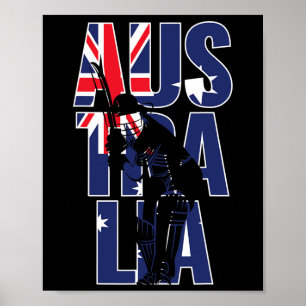 Australian Supporters Team Kit Gift Australia Cric Poster