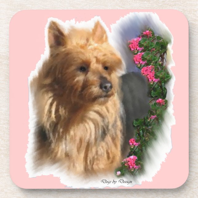 Australian Terrier Art Coaster (Front)