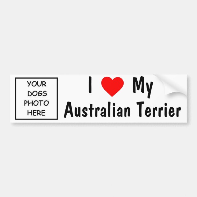 Australian Terrier Bumper Sticker (Front)