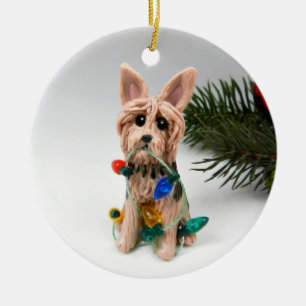 Australian Terrier Ceramic Tree Decoration