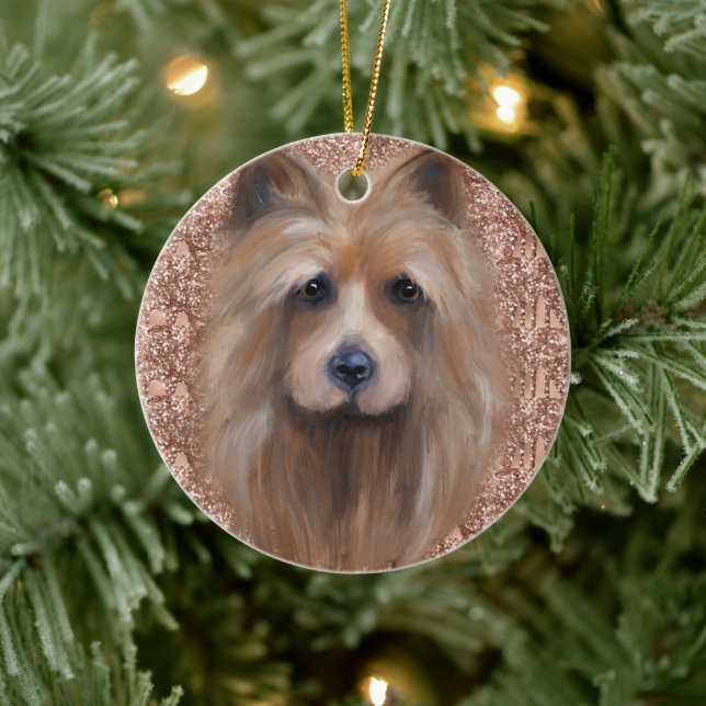  AUSTRALIAN TERRIER CERAMIC TREE DECORATION (Tree)