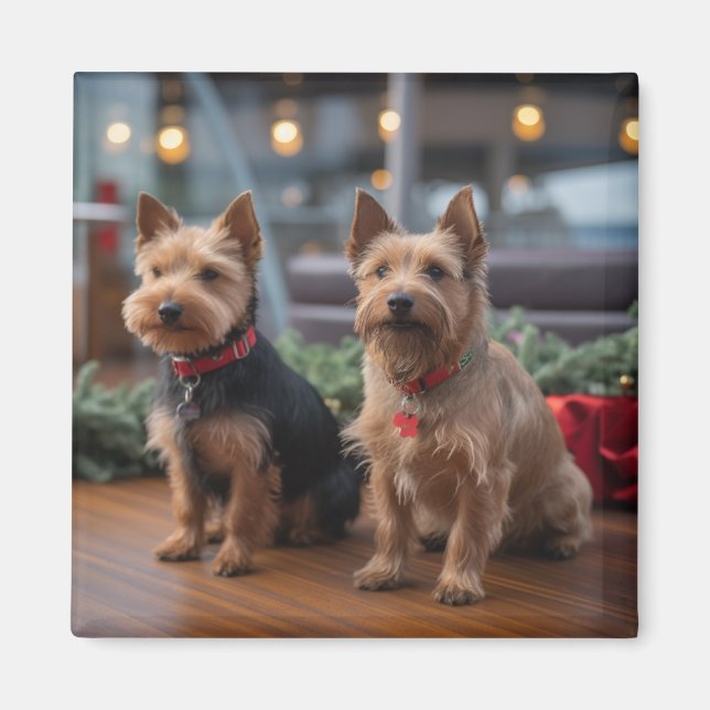 Australian Terrier Christmas Cruise: Pawsome  Magnet (Front)