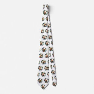 Australian Terrier Christmas Wreath Festive Pup  Tie