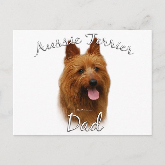Australian Terrier Dad 2 Postcard (Front)