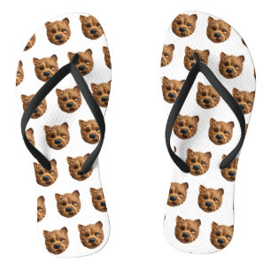 Australian Terrier Dog 3D Inspired Flip Flops