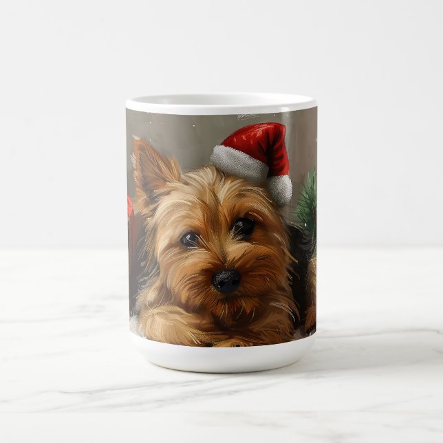 Australian Terrier Dog Christmas Festive Coffee Mug (Center)