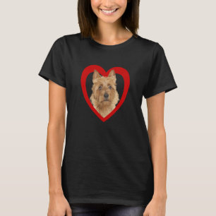 Australian Terrier Dog Heart Australian Terrier  2 T-Shirt