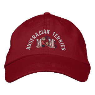 Australian Terrier Dog MOM Embroidered Hat