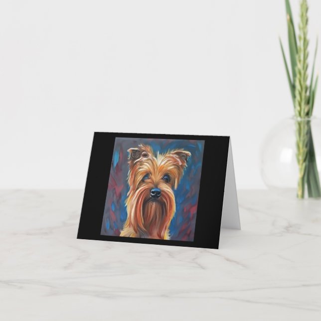 Australian Terrier - Dog Portrait Card (Front)