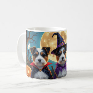 Australian Terrier Dogs Pumpkin Halloween Funny Coffee Mug