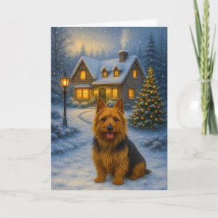 Australian Terrier Holiday Card