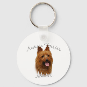 Australian Terrier Mum 2 Key Ring