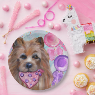 AUSTRALIAN TERRIER   PAPER PLATE