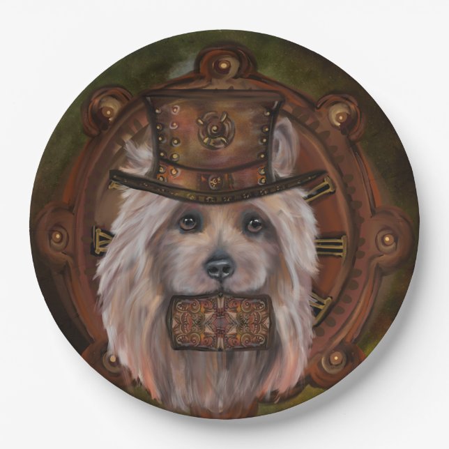 AUSTRALIAN TERRIER  PAPER PLATE (Front)
